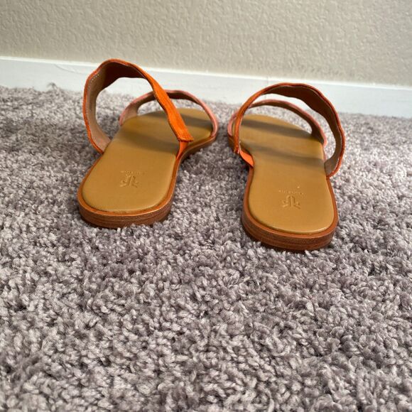 FRYE Mira Wave Tangerine Slide Sandals Summer Beach Tropical Size 8 - Picture 4 of 7